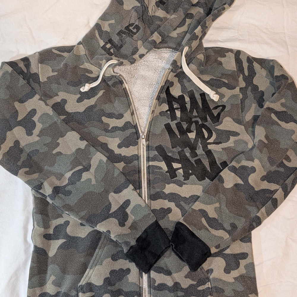 Camouflage Zip-Up Hoodie